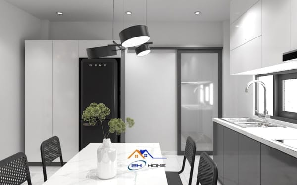 Thiết kế xây nhà mới chị Lê-Phòng-bếp