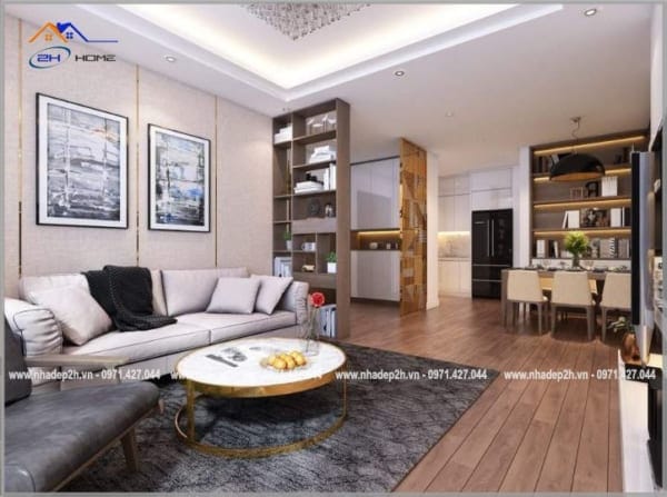 Thiết-kế-thi-công-nội-thất-chung-cư-2-phòng-ngủ-91m²-pkhach