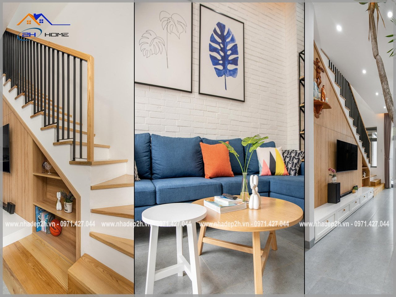 Thiết-kế-thi-công-nội-thất-nhà-phố-2-tầng-cầu-thang