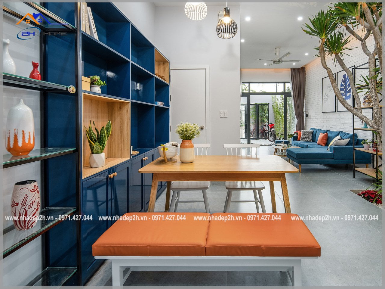 Thiết-kế-thi-công-nội-thất-nhà-phố-2-tầng-khu-vực-bàn-ăn