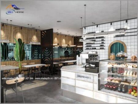 Thiết-kế-thi-công-nội-thất-quán-cafe-102m²-bar