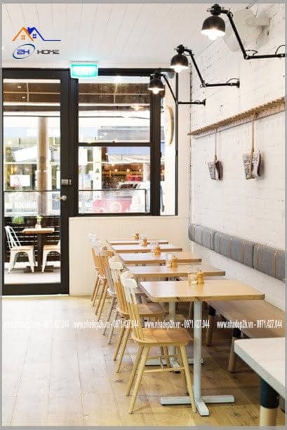 Thiết-kế-thi-công-nội-thất-quán-cafe-phong-cách-vintage-cạnh-tường