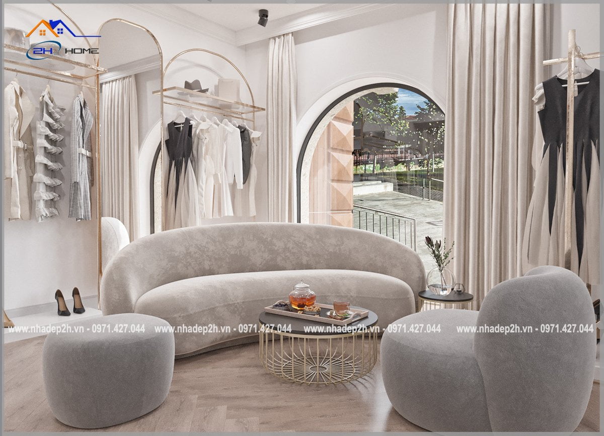 Thiết-kế-thi-công-nội-thất-shop-thời-trang-bàn-trà