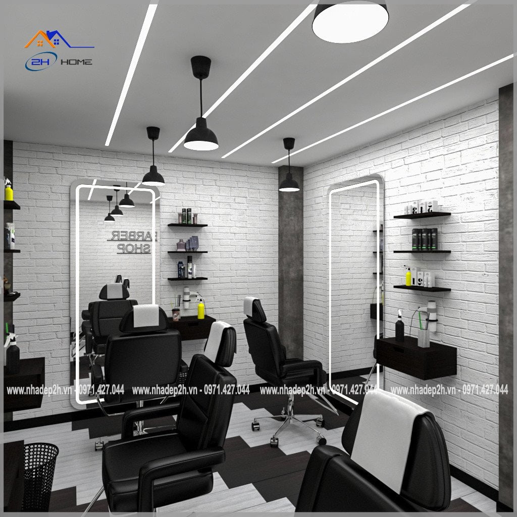 Thiết-kế-thi-công-nội-thất-tiệm-cắt-tóc-ghế-cắt-tóc