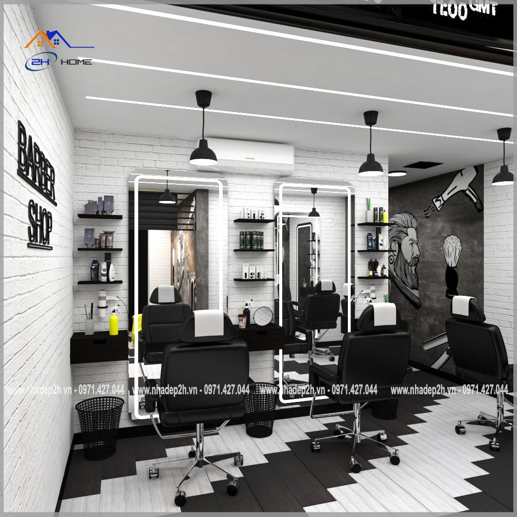 Thiết-kế-thi-công-nội-thất-tiệm-cắt-tóc-khu-cắt-tóc