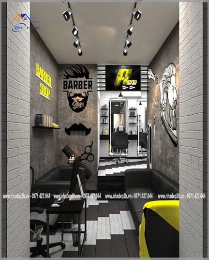 Thiết-kế-thi-công-nội-thất-tiệm-cắt-tóc-nội-thất