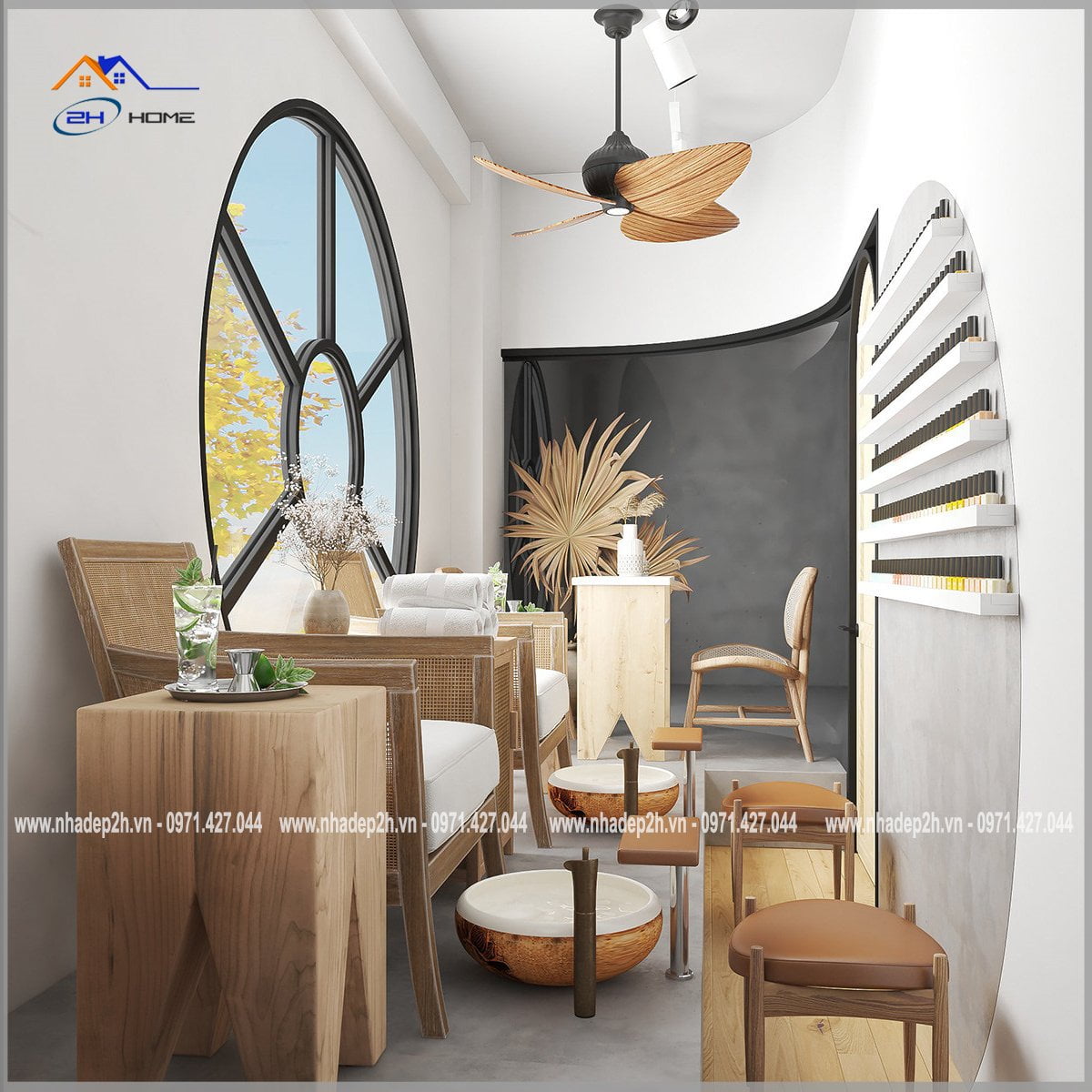 Thiết-kế-thi-công-nội-thất-tiệm-nail-rửa-chân