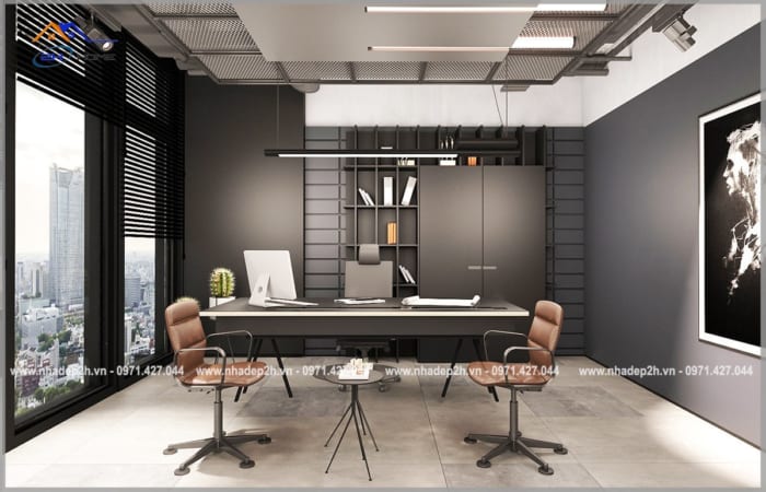 Thiết-kế-thi-công-nội-thất-văn-phòng-73m²-phòng-sếp