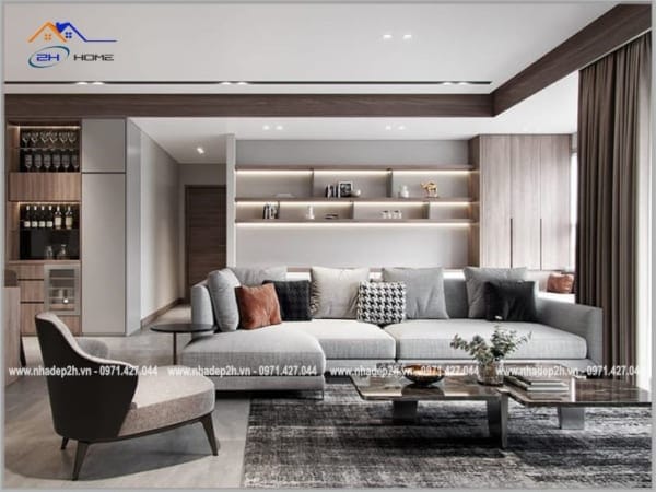 Thiết kế & thi công nội thất chung cư hiện đại 90m²