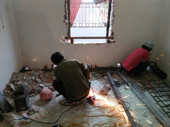 xây thêm tầng bằng vật liệu nhẹ