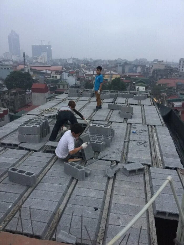 nâng tầng nhà bằng vật liệu nhẹ