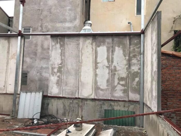 xây thêm tầng bằng vật liệu nhẹ