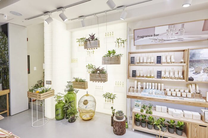 thiết kế shop mỹ phẩm 25m2