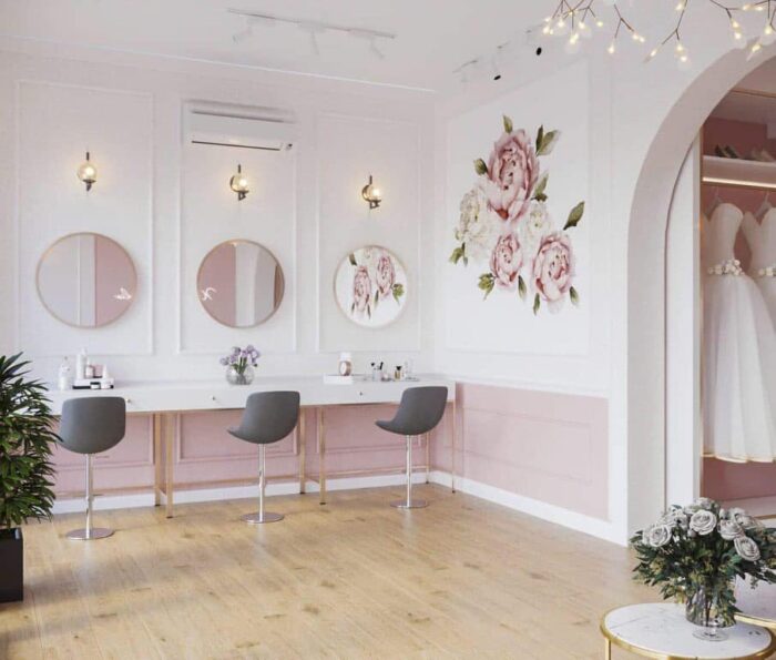 thiết kế nội thất showroom áo cưới