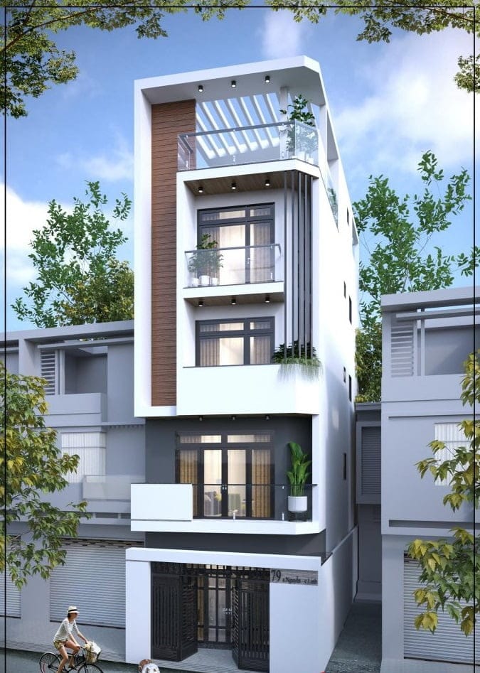 cải tạo nhà ống 4 tầng