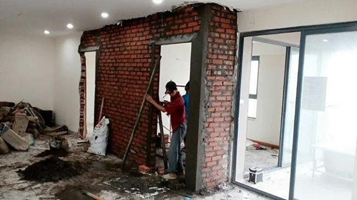 Xây mới tường nhà để tạo thêm phòng ngủ mới
